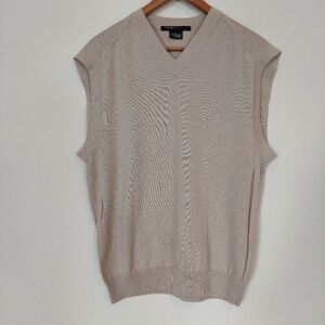 Tiger Woods Collection Vintage V Neck Wool Golf Sweater Vest Size M‎
